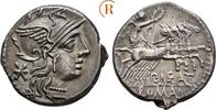 Antike. Römisches Republik: Denar P. Maenius Antiaticus, 132 v. Chr. -