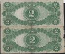 USA Vereinigte Staaten 2 Dollar 1917 P 188 Pair with consecutive number