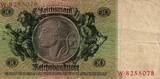 Deutschland 50 Mark 1933 Ro 175a Serie W / (X) Unterdruck Buchstabe fehlt scheinbar