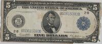 USA Vereinigte Staaten 5 Dollar P 359b B/D New York -