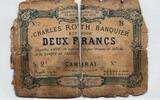 France / Frankreich 2 Francs Cambrai Charles Roth Banquier / möglicherweise Unikat -