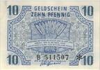 Deutschland 10 Pfennig Ro 212 Serie B Rheinland-Pfalz unc ---K2 -