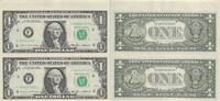 USA Vereinigte Staaten 1 Dollar F/C Atlanta - 2er Bogenstück unc -