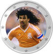 2 Euro Coloured Coin Football Star Denmark - Ruud Gullit