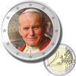 2 Euro Coloured Coin Set of 5 in Presentation Box - Vaticano Popes and Mother Teresa