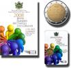 2 Euro Coloured Coin Malta Ggantija Temples -