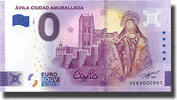 Spain 0 Euro 0 Euro Souvenir Banknote Avila Ciudad Amurallada Spain VEEX 2022-2 -