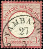 Thurn & Taxis Nachverwendungen  TAMBACH 27/3  - K1, klar auf 1 Gr. großer Schild   gebraucht