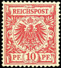 Deutsches Reich 10 Pfennig crown / eagle, brownish red, mint never hinge... 199,00 EUR  + 6,50 EUR frais d'envoi