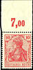 Deutsches Reich 10 Pfennig Germania in orange red, peace printing, plate... 399,00 EUR  + 6,50 EUR frais d'envoi