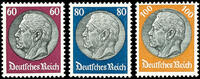 Deutsches Reich 3 Pfennig to 100 penny Hindenburg, watermark waffle, com... 329,00 EUR  + 6,50 EUR frais d'envoi