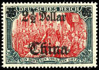 Deutsche Post in China 5 Mark with overprint 'China 2 1/2 Dollar', mint ... 59,00 EUR  + 5,50 EUR frais d'envoi