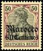 Deutsche Post in Marokko 60 Centimos mint never hinged, without signatur... 29,00 EUR  + 5,50 EUR frais d'envoi
