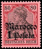 Deutsche Post in Marokko 80 Pfennig German Reich with overprint' Marocco... 17,90 EUR  + 5,50 EUR frais d'envoi