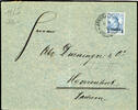 Deutsche Post in der Türkei 1 Piaster Letter with single franking on 20 ... 45,00 EUR  + 5,50 EUR frais d'envoi