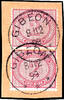 Deutsch-Südwest-Afrika Vorläufer 2 Mark reddish carmine, vertical pair i... 599,00 EUR  + 6,50 EUR frais d'envoi