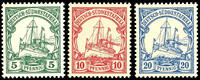 Deutsch-Südwest-Afrika 20 Pfennig 5, 10 and imperial yacht, mint never h... 129,00 EUR  + 6,50 EUR frais d'envoi