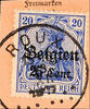 Belgien Stempel  'ROUX 18 XI. 1917', S.O.T.N on money order cut 25 C. Br... 17,90 EUR  + 5,50 EUR frais d'envoi