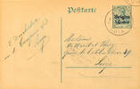 Belgien Stempel  'Couch LUIK 1 E 9 III 1915', clear on postal stationery... 29,00 EUR  + 5,50 EUR frais d'envoi