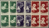 Saargebiet  12 plus 3 to 18 plus 7 Fr. Peoples help, each in the block o... 95,00 EUR  + 5,50 EUR frais d'envoi