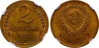 USSR 2 Kopecks 1939 Soviet Union, 2 Kopecks, 1939 year, NGC, MS 64 MS 64 100,00 EUR  + 10,00 EUR frais d'envoi