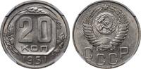 USSR 20 Kopecks 1951 Soviet Union, 20 Kopecks, 1951 year, NGC, MS 62 MS 62 100,00 EUR  + 10,00 EUR frais d'envoi
