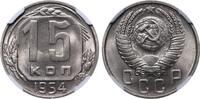 USSR 15 Kopecks 1954 Soviet Union, 15 Kopecks, 1954 year, NGC, MS 64 MS 64 49,00 EUR  + 10,00 EUR frais d'envoi