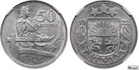 Latvia 50 Santimu Latvia, 50 Santimu, 1922 year, NGC, MS 61 -