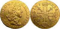Frankreich Louis XIV (1643-1715) Louis d'or juvénile à la tête laurée Lyon -