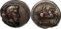 Antike Denier Q. Titius( 90 av J.C.) -