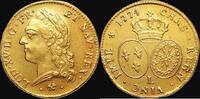 Frankreich Double Louis d'or à la vieille tête Louis XV (1715-1774) Bayonne -
