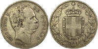 Weltmünzen 5 lire Italie Umberto Ier ( 1878-1900) Rome -