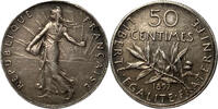Frankreich 50 centimes Troisième République (1871-1940) semeuse Flan mat -