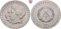 20 Mark Jaeger 1533 20 Mark 1971 Ag Liebknecht/Luxemburg -