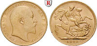 Great Britain Sovereign Edward VII, 1901-1910, Gold, 7,98 g -