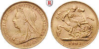 Great Britain Half-Sovereign Victoria, 1837-1901, Gold, 3,99 g -