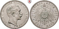 Preussen 3 Mark Wilhelm II., 1888-1918, 3 Mark 1908-1912, A. Portrait / Eagle, various dates (COINTYPE PICTURE). Jaeger 103; KM 121. -