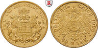 Hamburg 20 Mark 20 Mark 1900, J. Gold. Jaeger 212., Gold, 7,94 g -