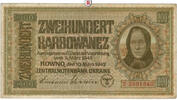 Besatzungsausgaben des 2. Weltkrieges 1939-1945 200 Karbowanez Reichskommissariat Ukraine, Rowno -