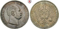 Brandenburg-Prussia Vereinstaler 1861 Kingdom of Prussia, Wilhelm I., 1861-1888 TTB-SUP / vz, Vs. l. geputzt; Rdf.