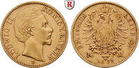 Bayern 20 Mark Ludwig II., 1864-1886, 20 Mark 1872, D. Gold. Jaeger 194. -