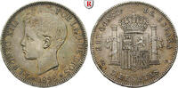 Spain 5 Pesetas 1898 Alfonso XIII, 1886-1931 ss-vz, kl. Kratzer 60,00 EUR  + 10,00 EUR frais d'envoi