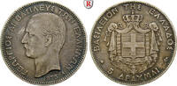 Greece 5 Drachmai 1875 George I., 1863-1913 ss+ 95,00 EUR  + 10,00 EUR frais d'envoi