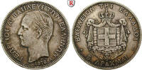Greece 5 Drachmai 1876 George I., 1863-1913 ss, kl. Rdf. 95,00 EUR  + 10,00 EUR frais d'envoi