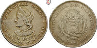 El Salvador Peso 1908 Republic, since 1841 ss 110,00 EUR  + 10,00 EUR frais d'envoi