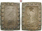Japan Bu (Ichi Bu Gin) ohne Jahr (1837-1854) Tenpo, 1830-1844 ss-vz 65,00 EUR  + 10,00 EUR frais d'envoi