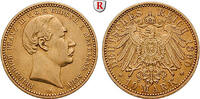 Mecklenburg-Schwerin 10 Mark Friedrich Franz III., 1883-1897, 10 Mark 1890, A. Gold. Jaeger 232. -
