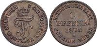 Mecklenburg-Schwerin CU-Pfennig Friedrich Franz II. 1842-1883. -