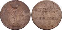 Reuss-Älterer Linie CU-Pfennig Heinrich XIX. 1817-1836. -