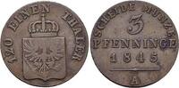 Brandenburg-Preussen CU-3 Pfennig Friedrich Wilhelm IV. 1840-1861. -